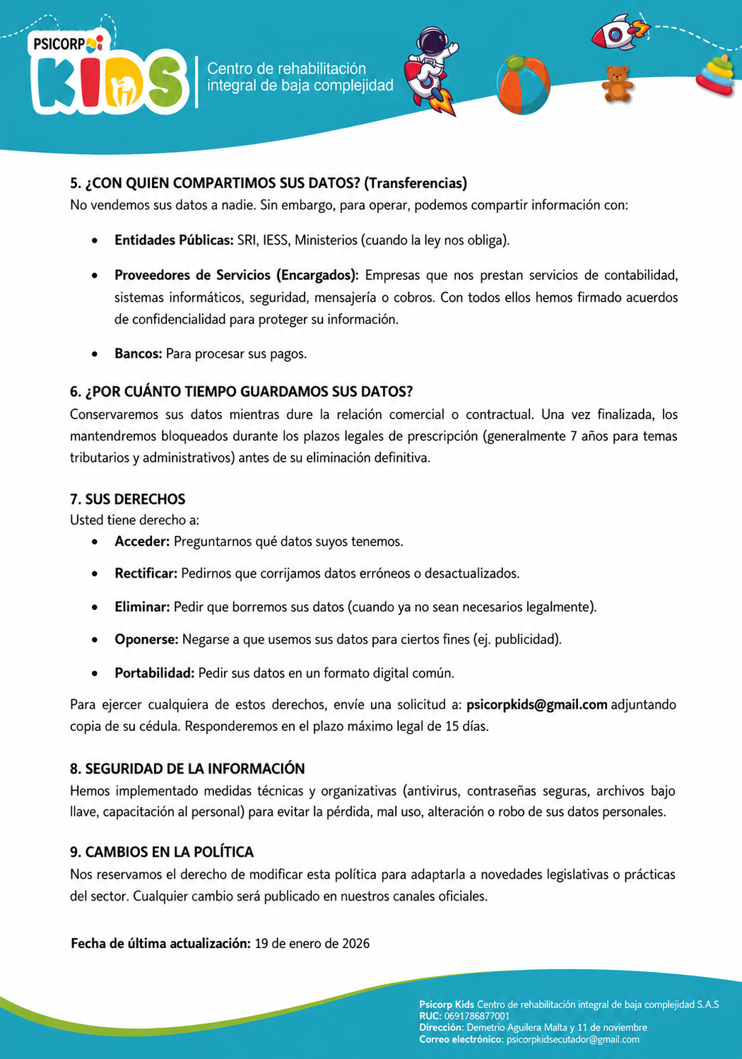 Política de Privacidad 2